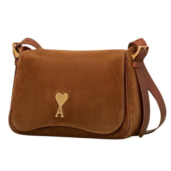 AMI PANAME PANAME SATCHEL Bag IN COGNAC