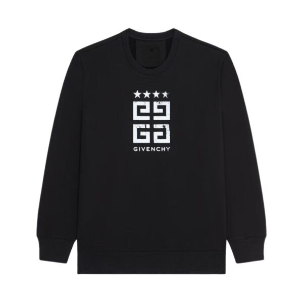 GIVENCHY 4G STARS SLIM FIT SWEATSHIRT IN FLEECE
