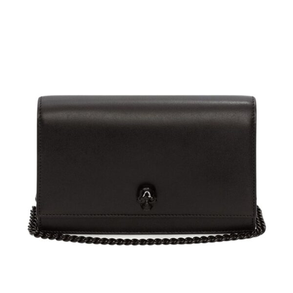 ALEXANDER MCQUEEN WOMANS SMALL SKULL IN BLACK