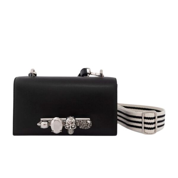 ALEXANDER MCQUEEN MANS THE KNUCKLE SATCHEL IN BLACK