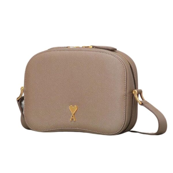 AMI PARIS PARIS CAMERA BAG IN LIGHT TAPUE