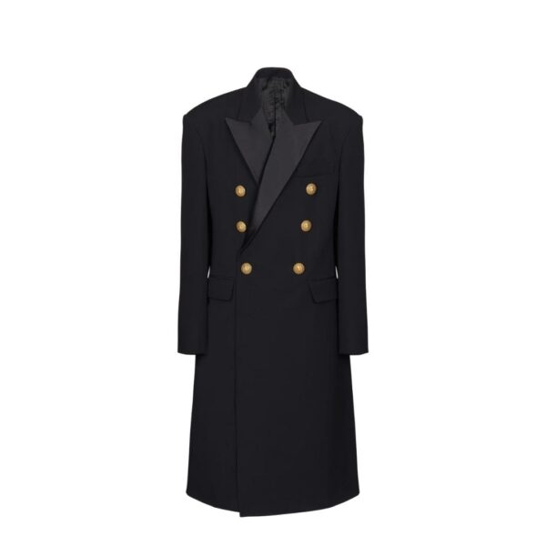 BALMAIN LONG MILITARY STYLE COAT